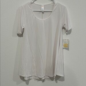 LuLaRoe Soft Cream Short Sleeve Tee